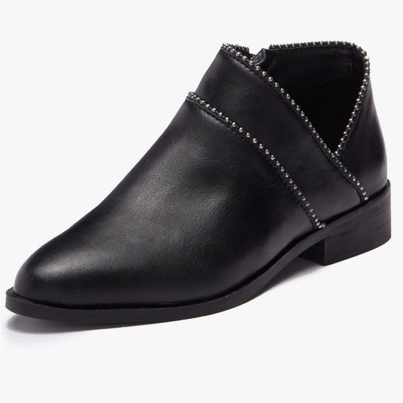 Lucky Brand Shoes - LUCKY BRAND | PERRMA |Studded|Round Toe |Ankle |Leather Bootie |Black | Size 6.5